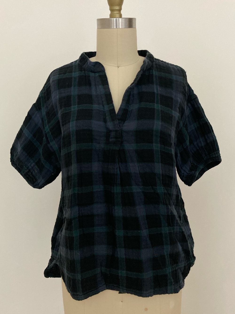 Madewell plaid gauze shirt S
